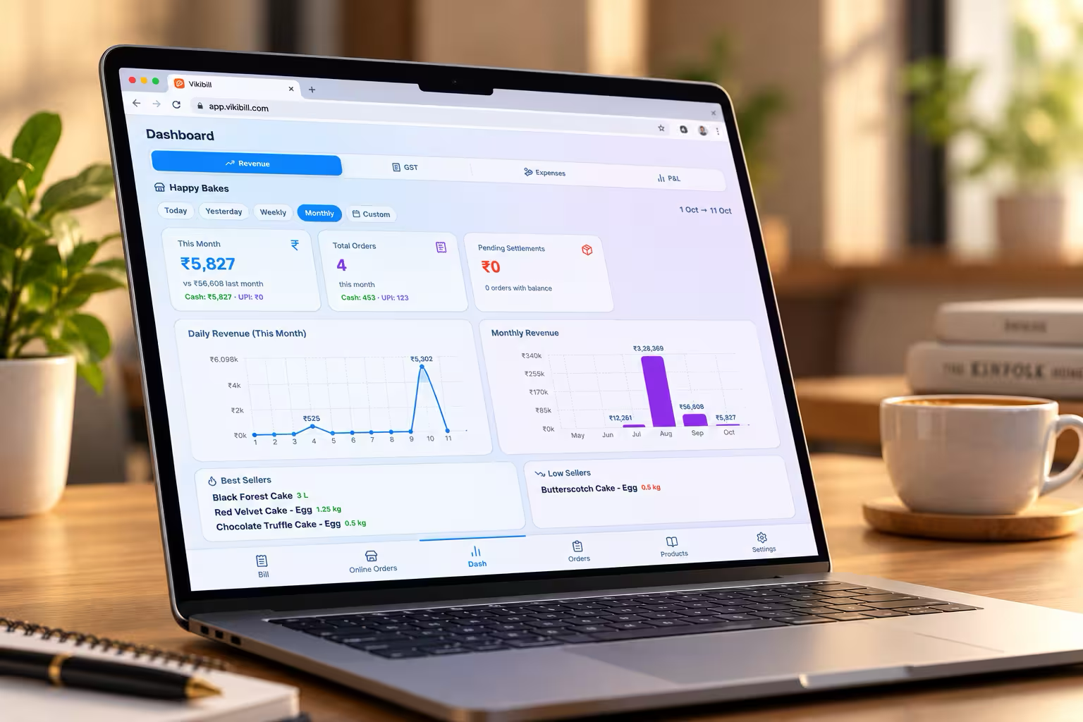 Business dashboards illustration