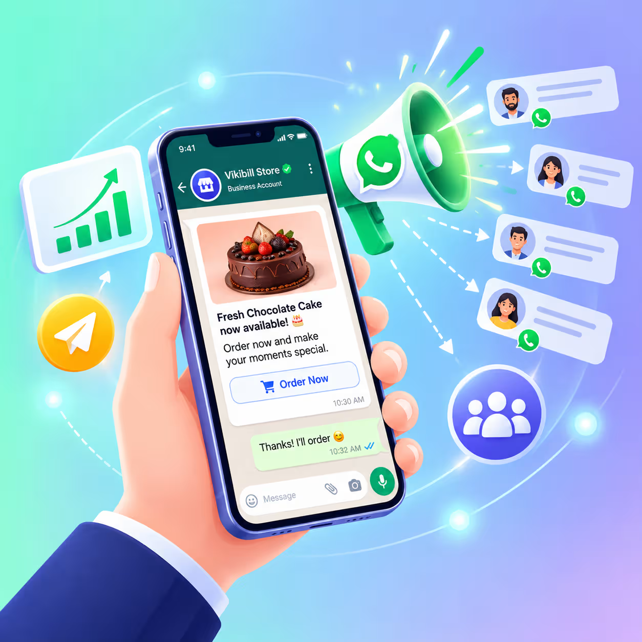 WhatsApp Marketing illustration